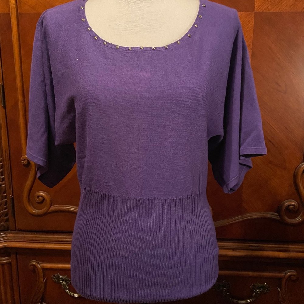 "Cable & Gage" Purple Top